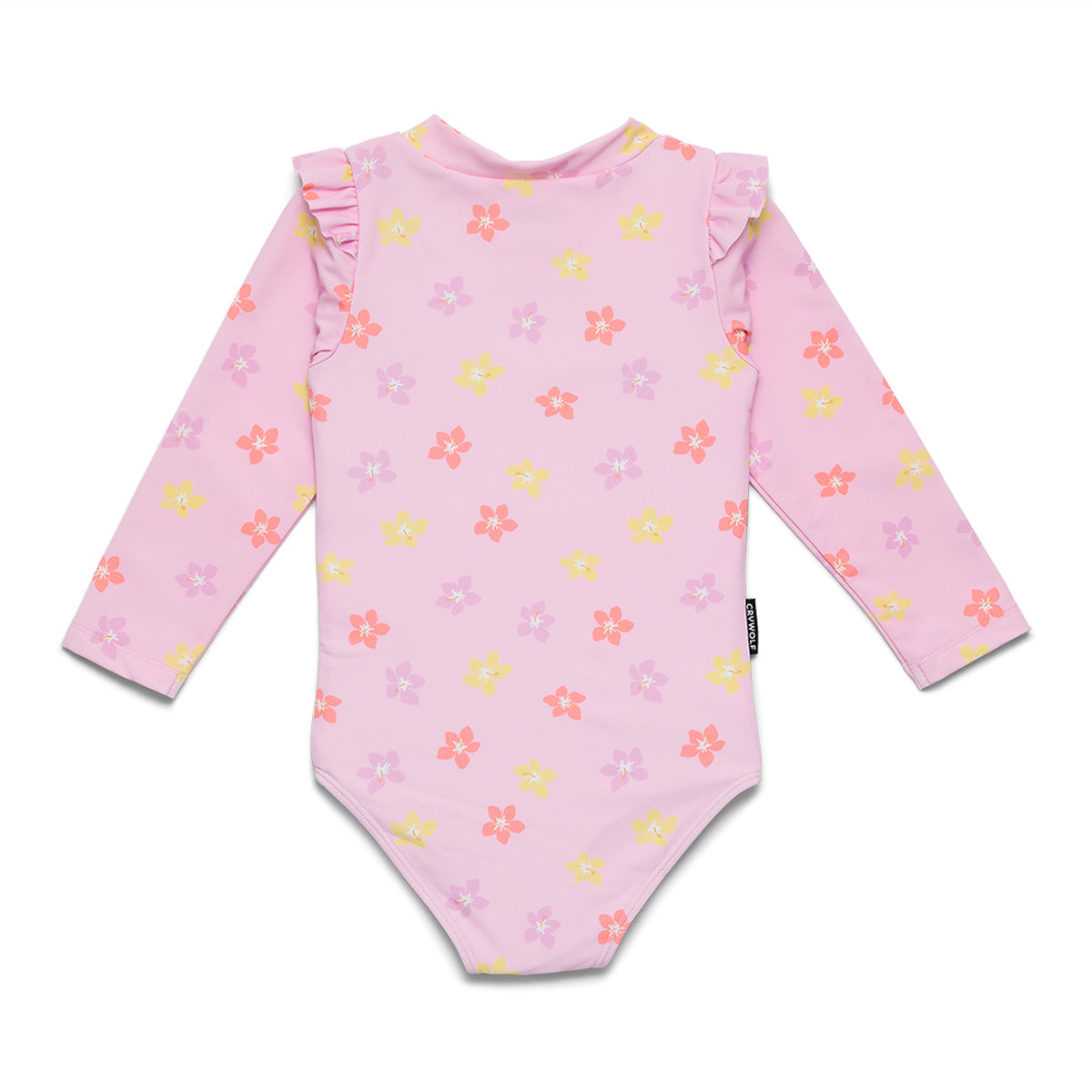 Baby Long Sleeve Swimsuit - Hibiscus Bloom
