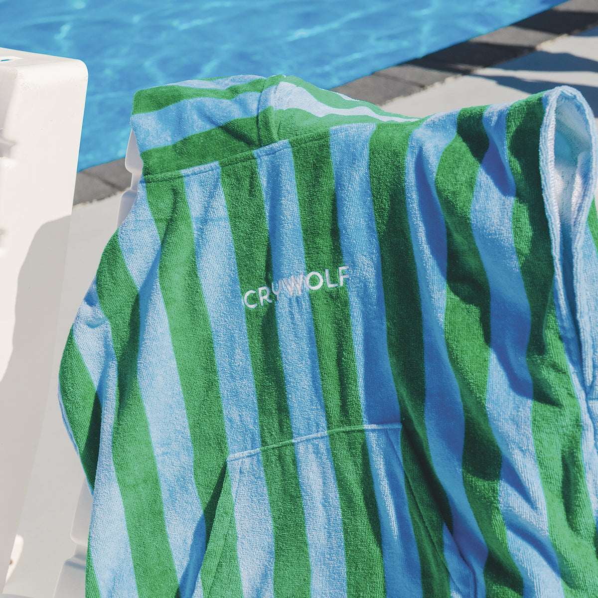 Hooded Towel- Deck Stripe