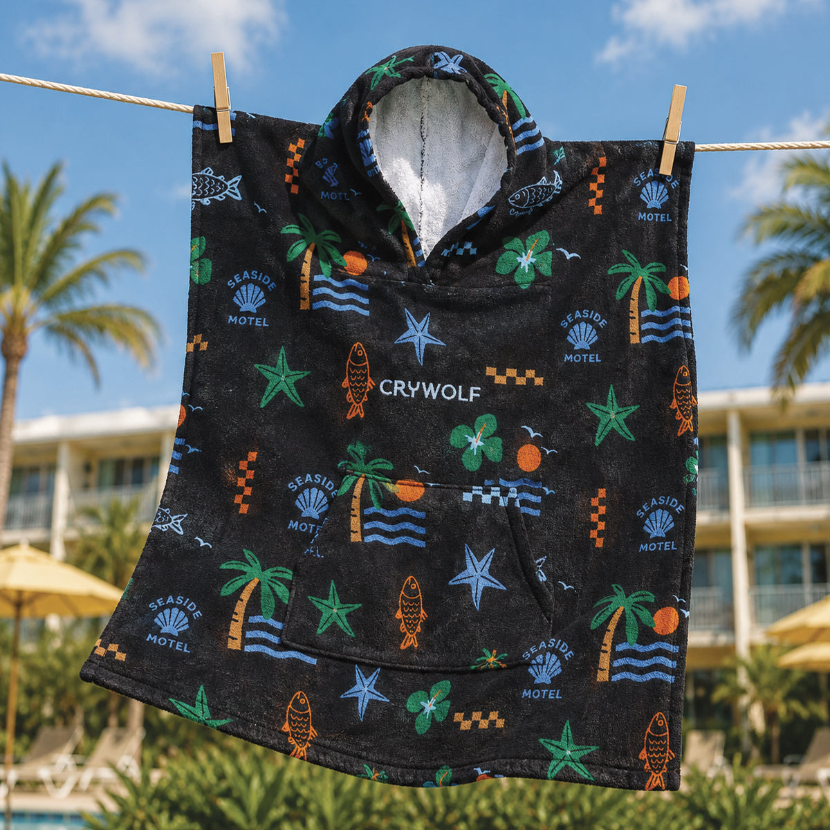 Hooded Towel- Seaside Motel