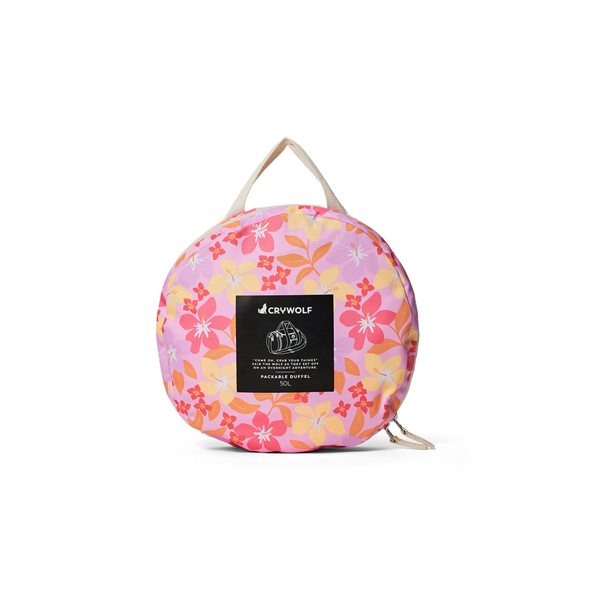 Packable Duffel Bag- Hibiscus Daze