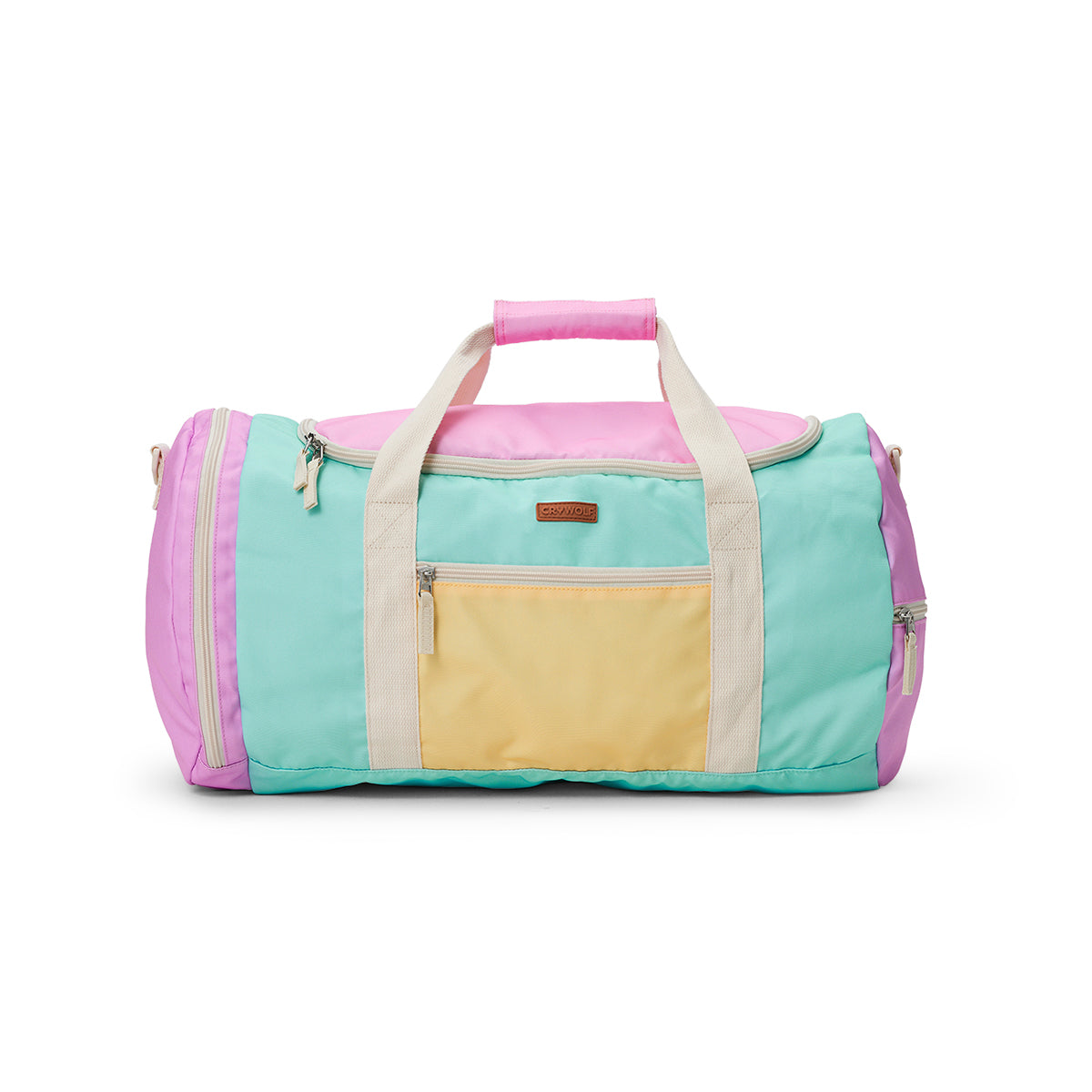 Packable Duffel Bag- Poolside Colourblock