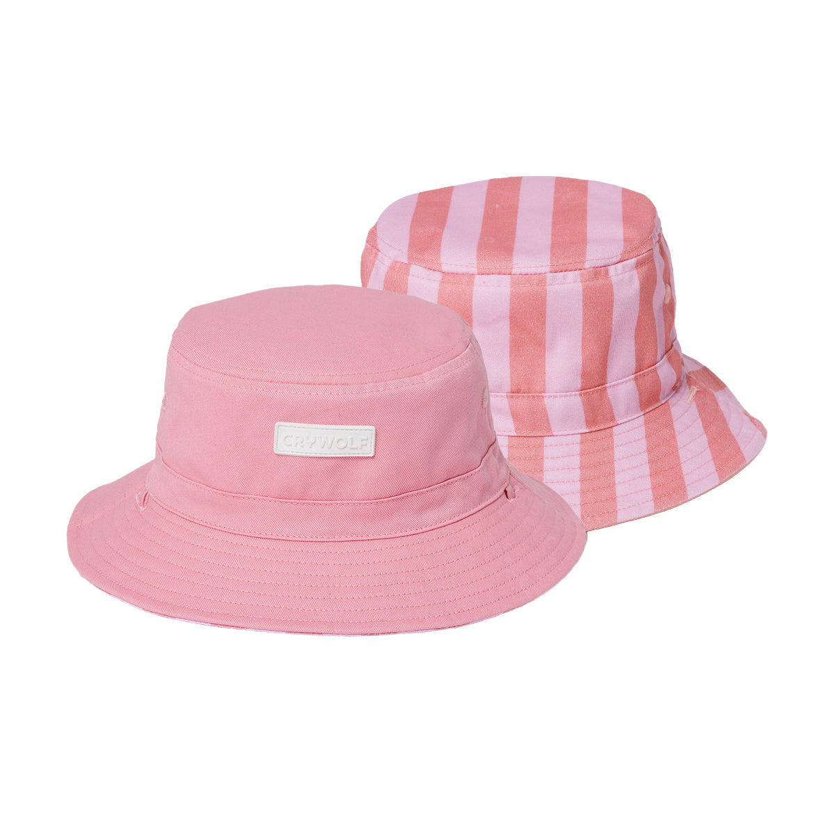 Reversible Bucket Hat - Flamingo Stripe