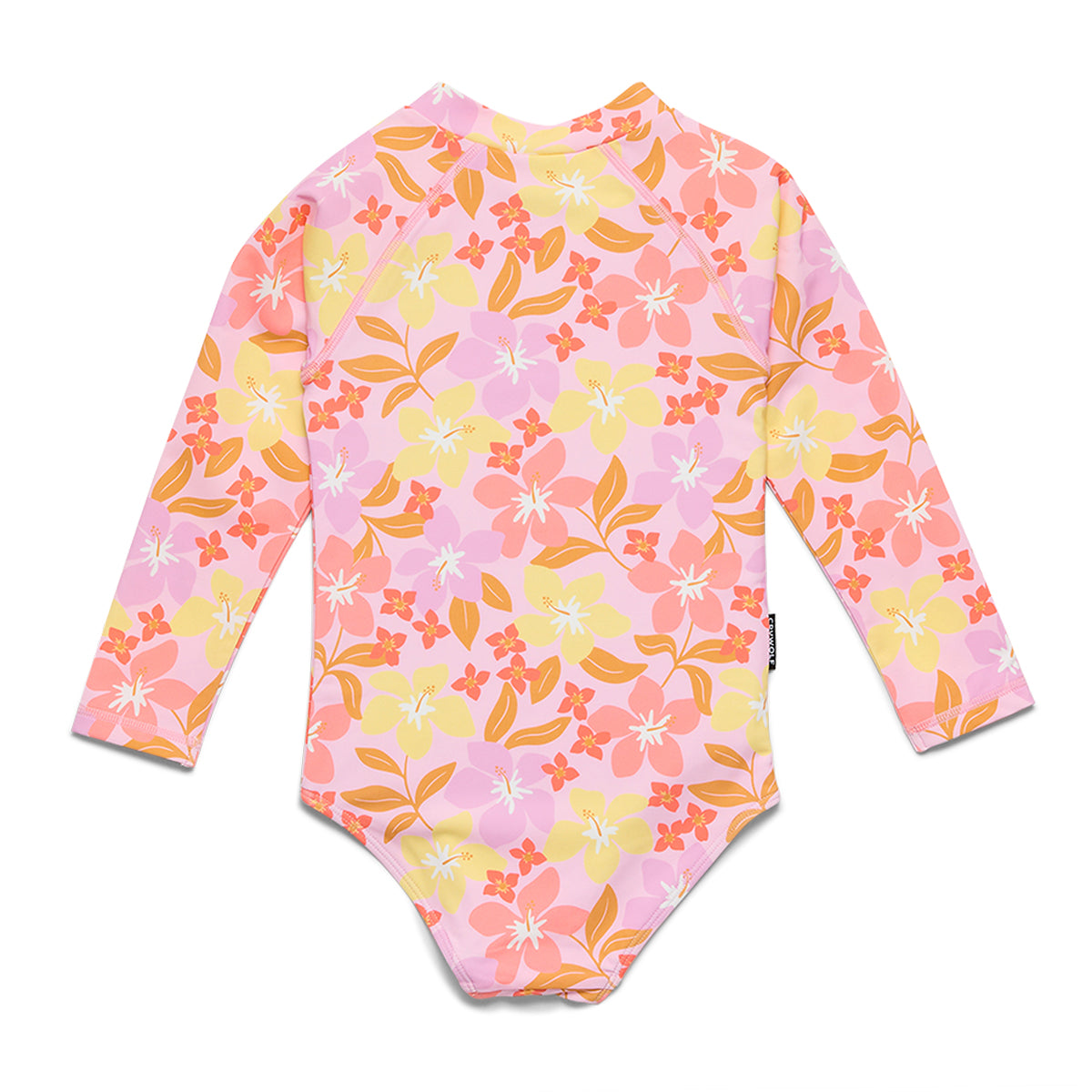 Long Sleeve Swimsuit - Hibiscus Daze