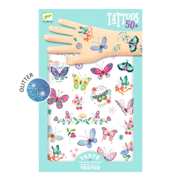 Djeco Tattoos - Glitter Dream Butterflies