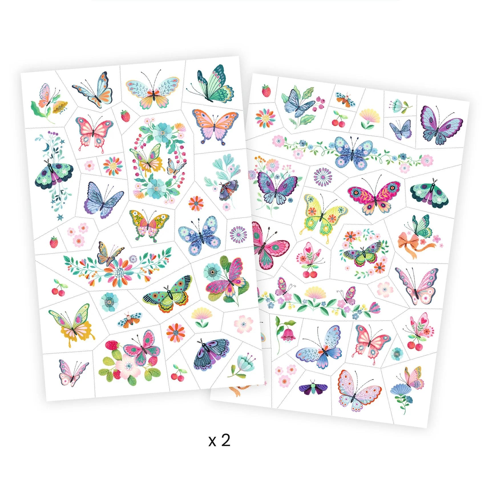 Djeco Tattoos - Glitter Dream Butterflies