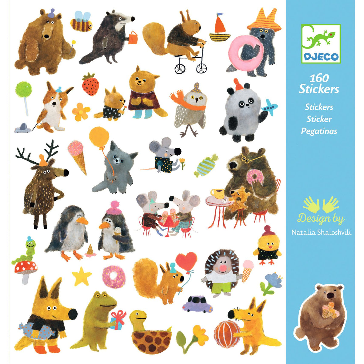 Djeco Stickers - Fluffy Friends