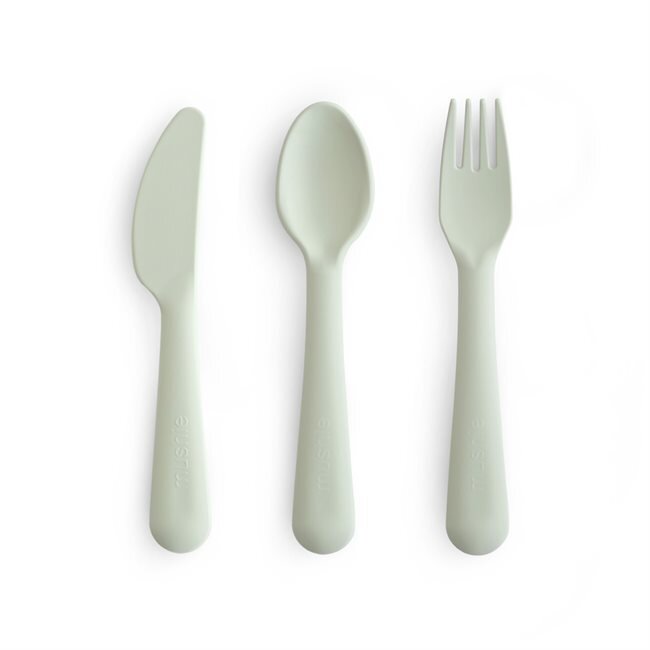 Mushie Dinnerware Cutlery Set - Sage