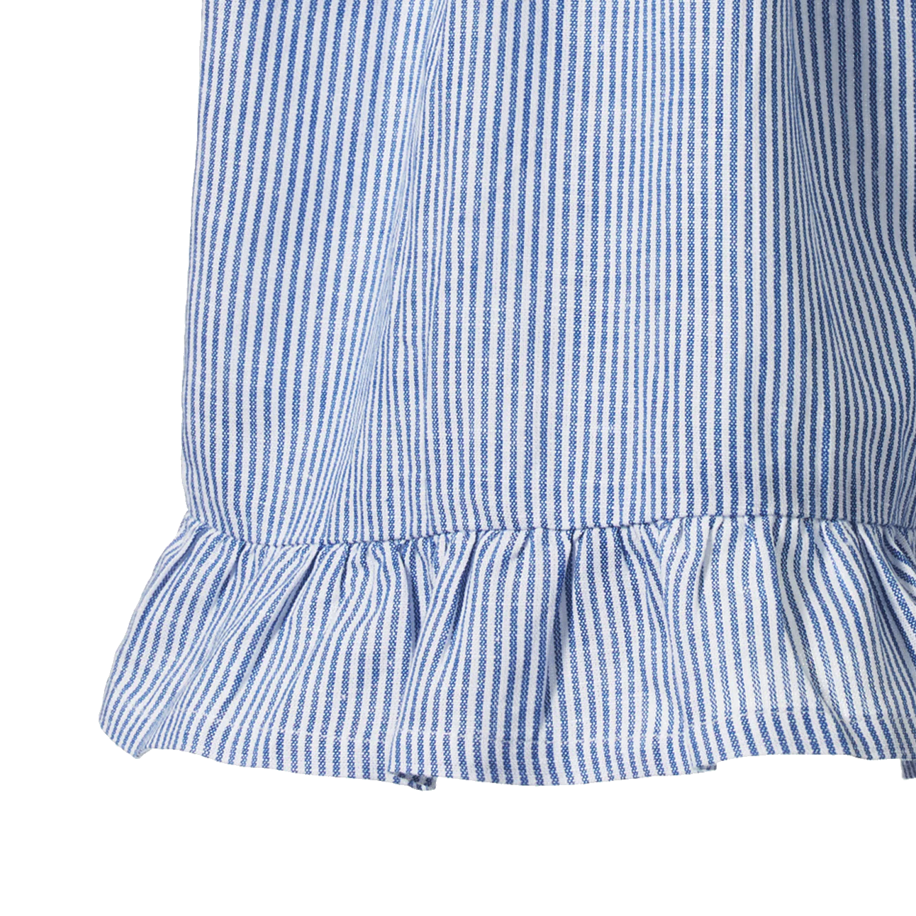 Nature Baby Gala Dress - Linen Blue Stripe