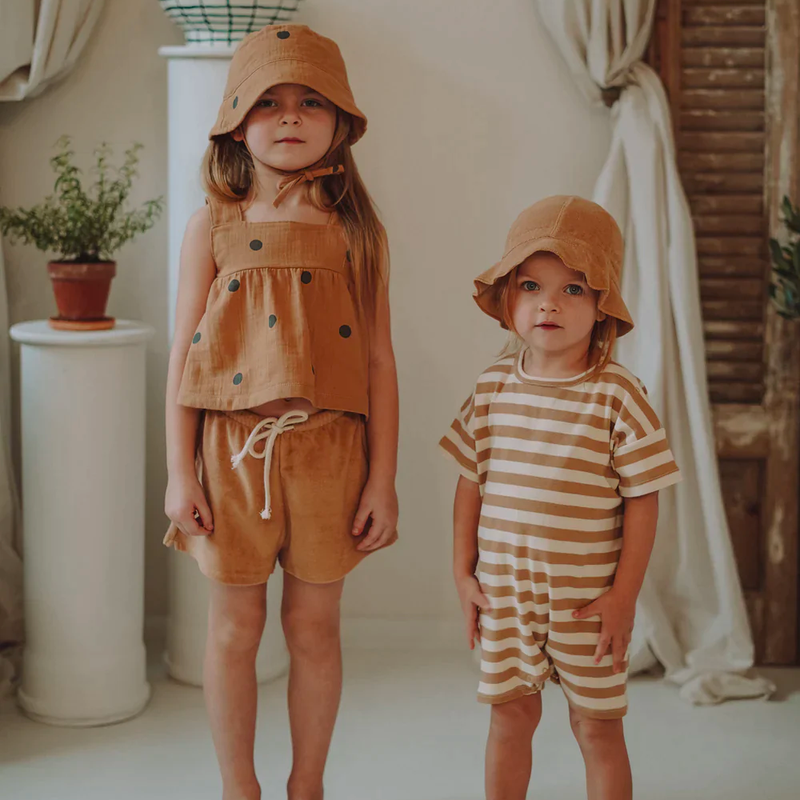 Organic Zoo Gold Terry Rope Shorts