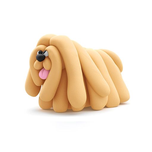 Hey Clay Single Pack - Dog Story, Komondor Moody
