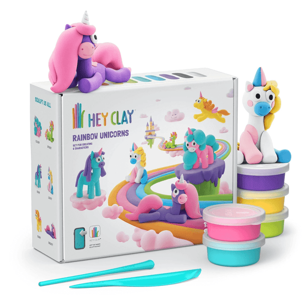 Hey Clay Mega Pack - Rainbow Unicorns