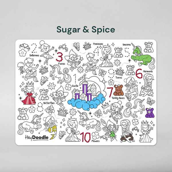 Hey Doodle Reusable Marker Playmat - Sugar & Spice