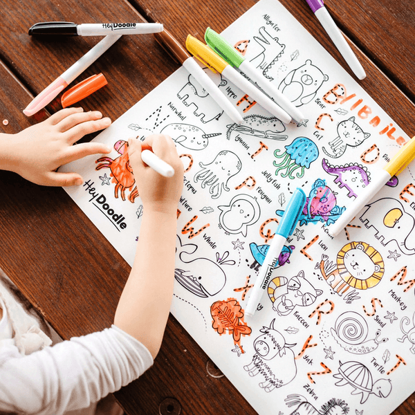 Hey Doodle Reusable Marker Playmat - Into The Wild