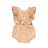 Huxbaby Floral Warm Glow Frill Playsuit - Warm Glow