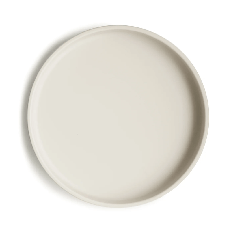 Mushie Classic Silicone Suction Plate - Ivory