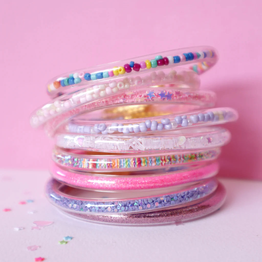 Lauren Hinkley Purple Glitter Elastic Bracelet (3 Set)
