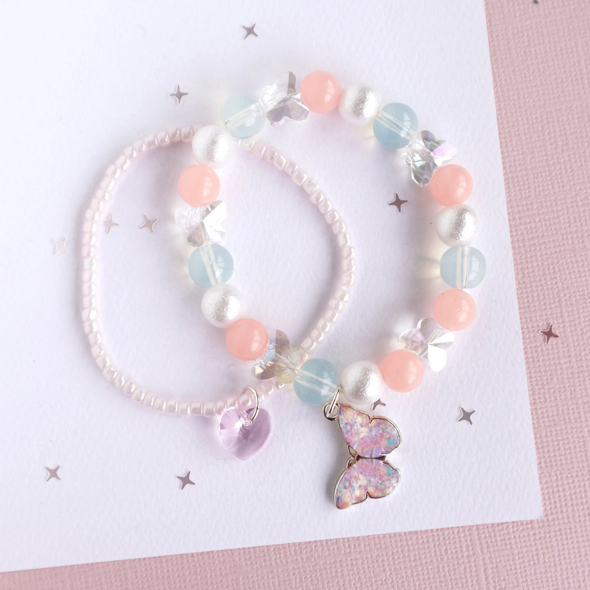 Lauren Hinkley Eternal Butterfly Elastic Bracelet Set (2PC)