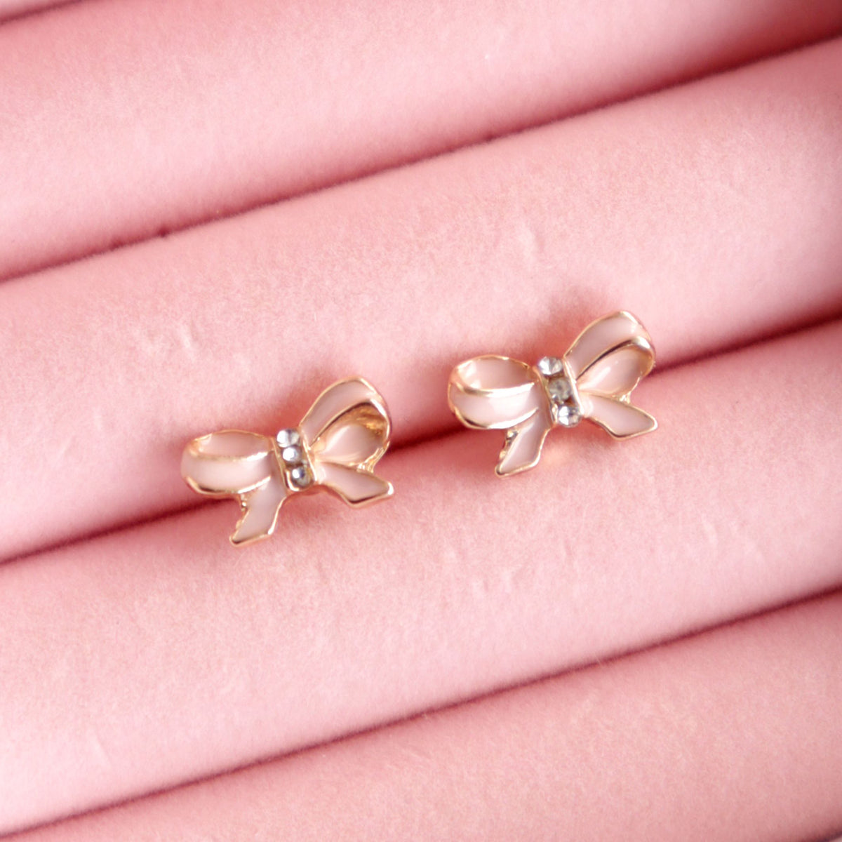 Lauren Hinkley Pink Bow Earrings