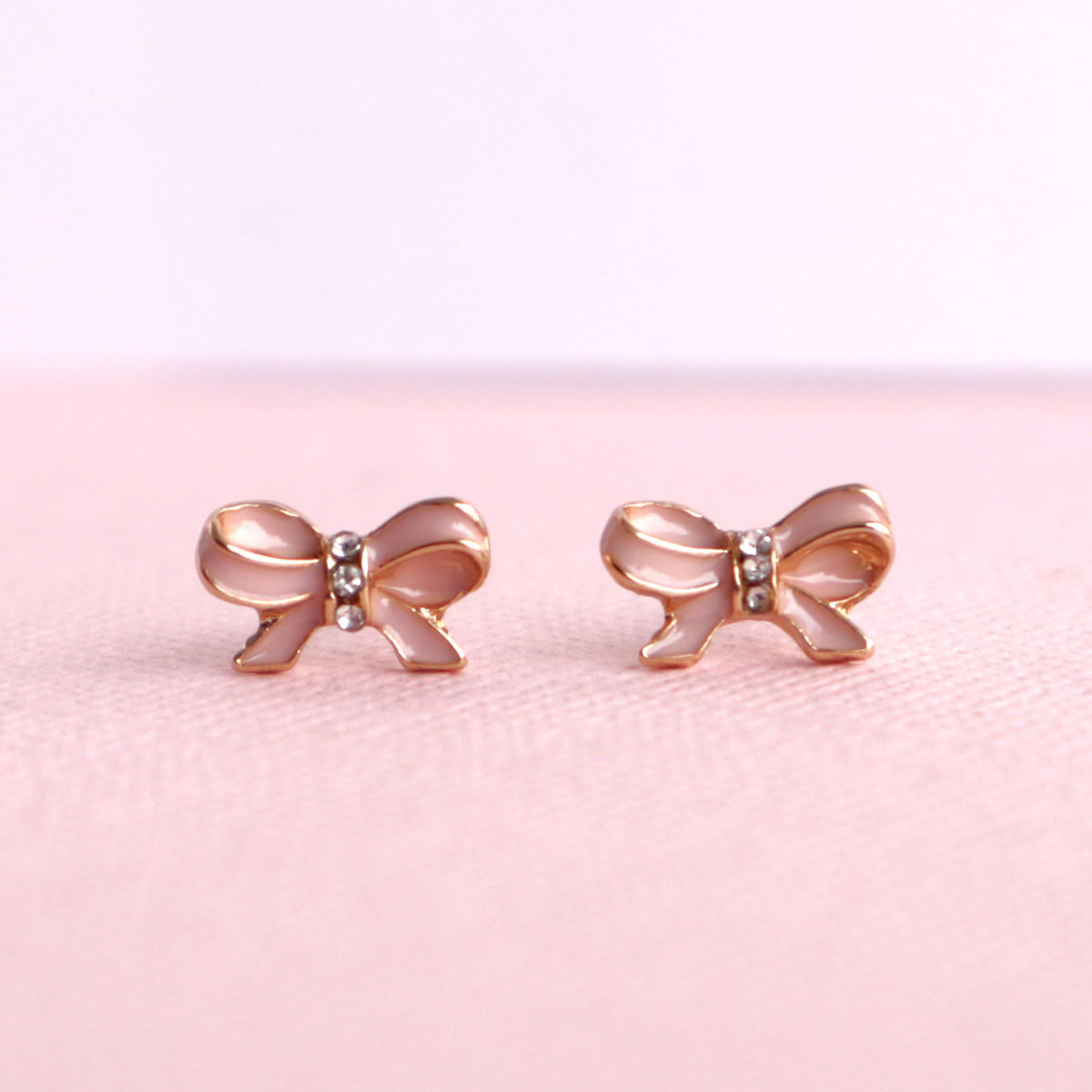 Lauren Hinkley Pink Bow Earrings