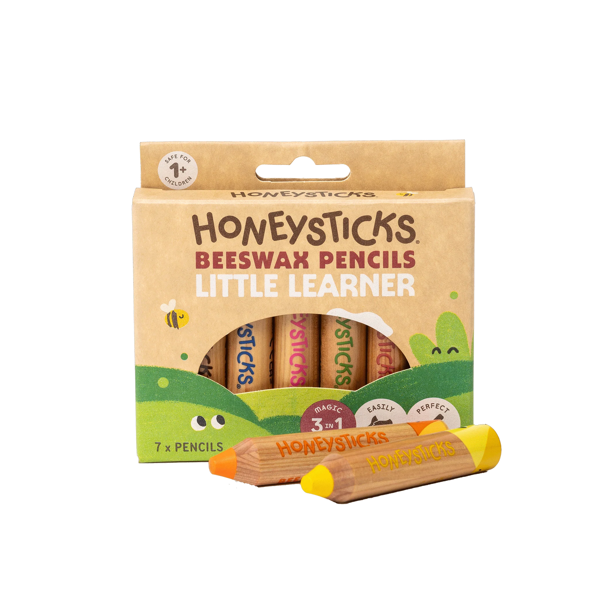 Honeysticks Magic 3-in-1 Beeswax Pencils Little Learners - 7pk