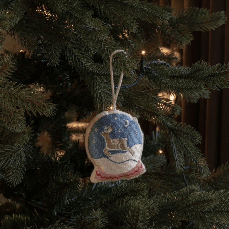 Avery Row Christmas Tree Decoration Single - Snowglobe