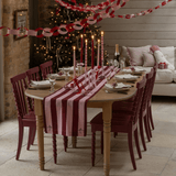 Avery Row Embroidered Bow Napkins, Set of 2 - Burgundy