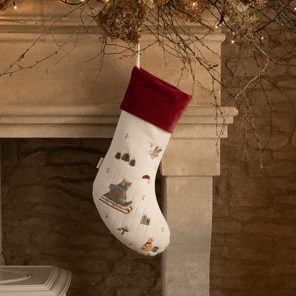 Avery Row Christmas Stocking - Bear Cub