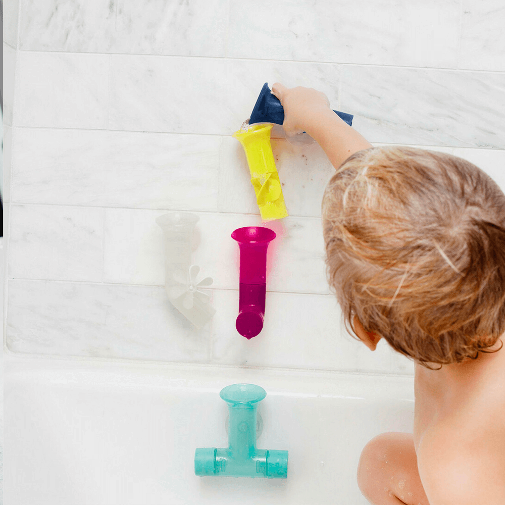 Boon - Pipes Bath Toy Navy/Yellow