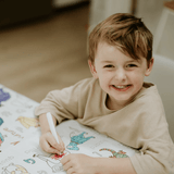 Colour Me Kids Reusable Colouring In Tablecloth Set - Once Upon A Time