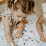 Colour Me Kids Reusable Colouring In Tablecloth Set - Once Upon A Time