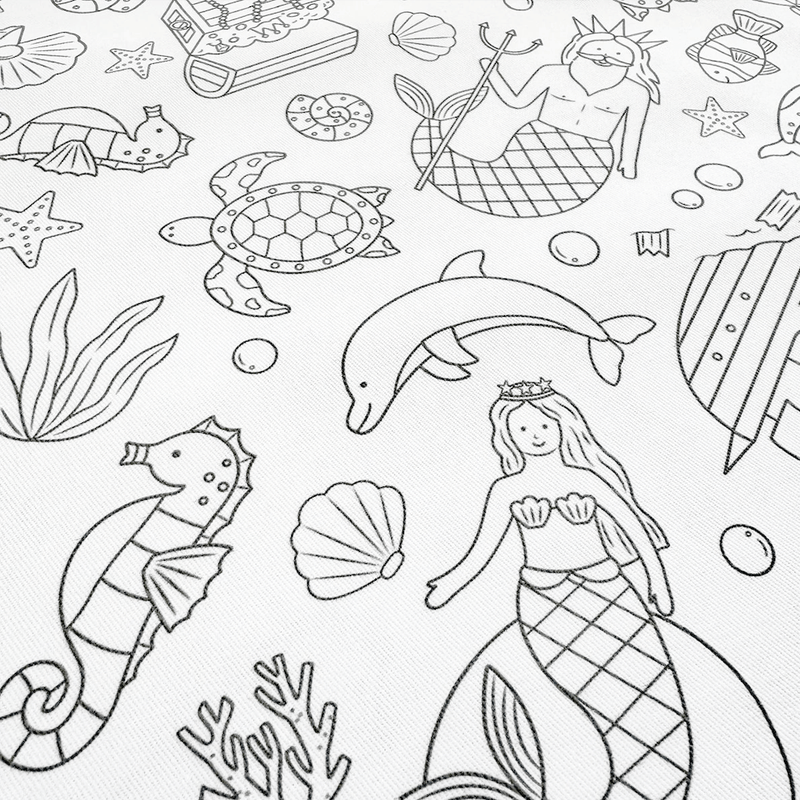 Colour Me Kids Reusable Colouring In Tablecloth Set - Tidal Treasures