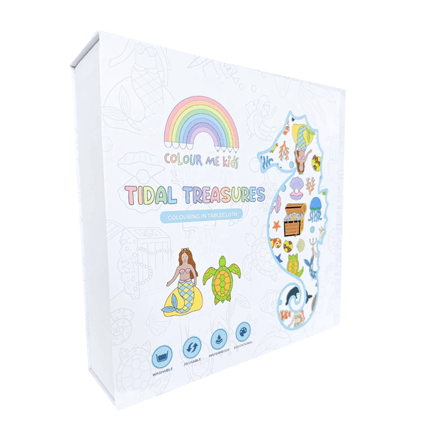 Colour Me Kids Reusable Colouring In Tablecloth Set - Tidal Treasures