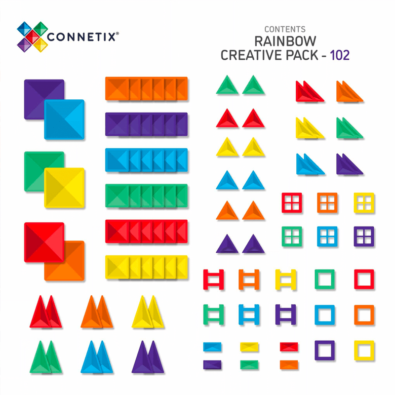 Connetix Rainbow Creative Pack 102 pc