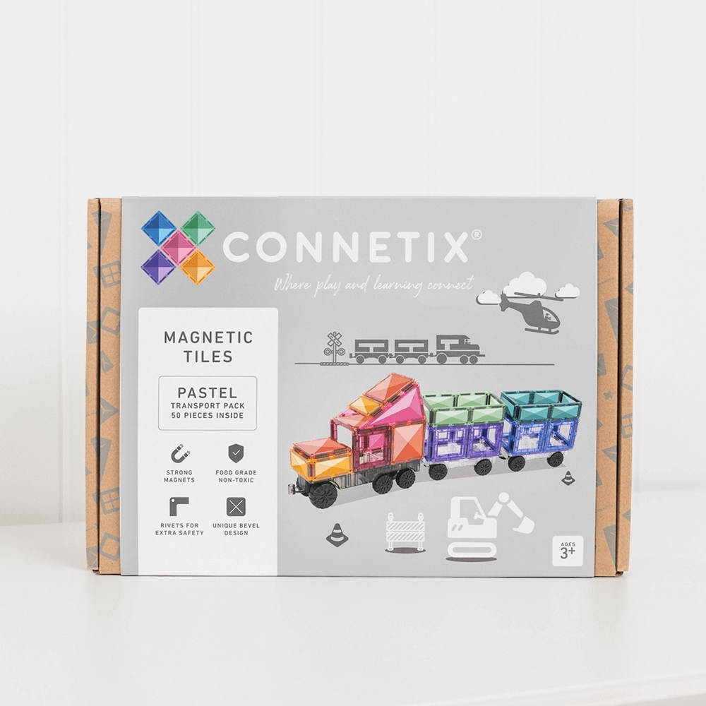 Connetix Pastel Transport Pack 50 pc