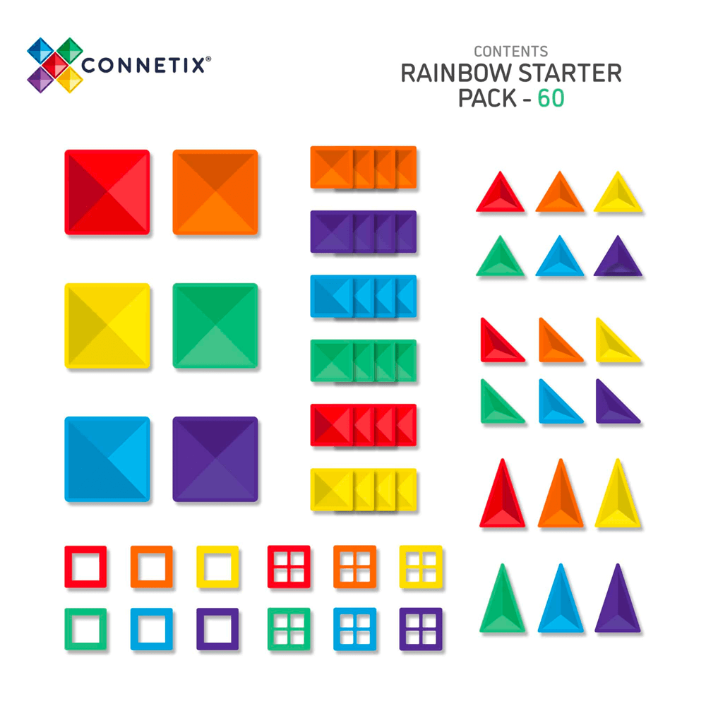 Connetix Rainbow Starter Pack 60 pc