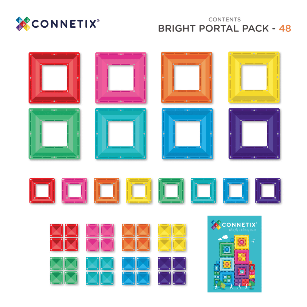 Connetix Bright Portal Pack 48 pc
