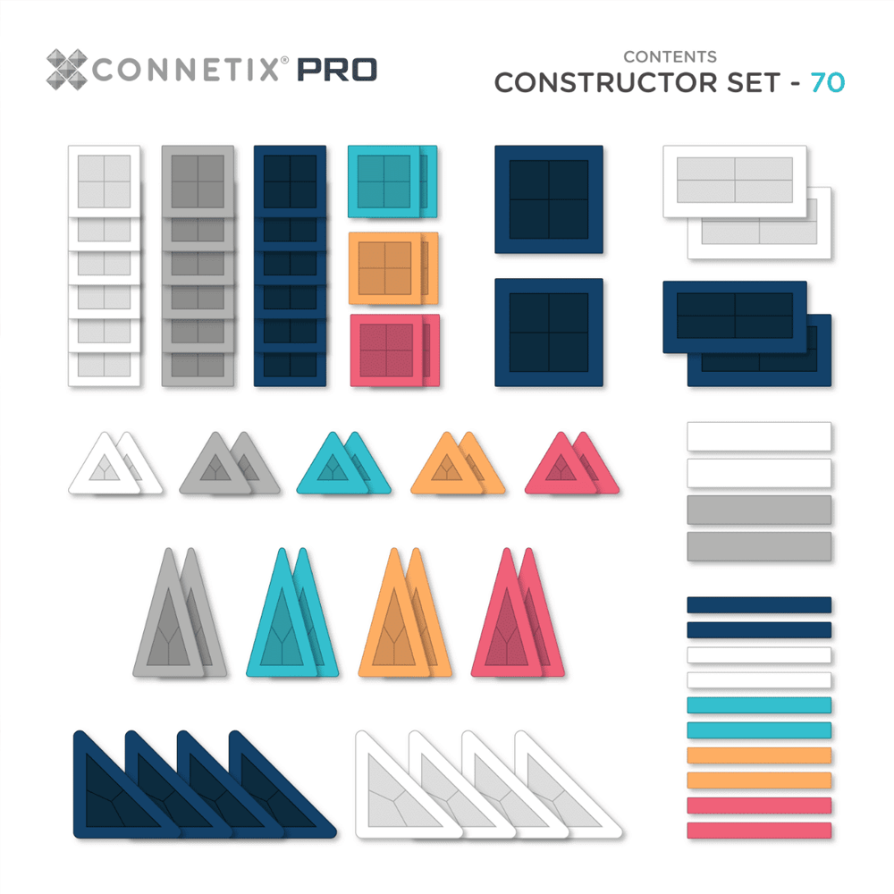 Connetix PRO Constructor Set 70 pc
