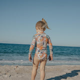 Crywolf Long Sleeve Swim Suit - Tropical Floral