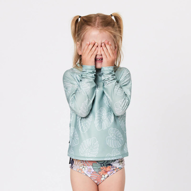 Crywolf Rash Vest - Jade Monstera