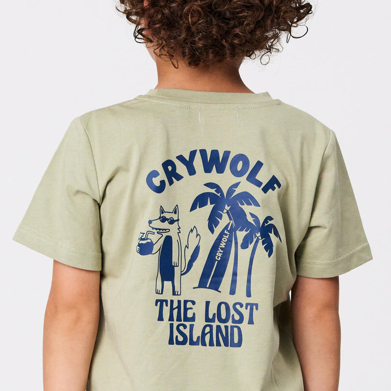 Crywolf T-Shirt Lost Island - Sage