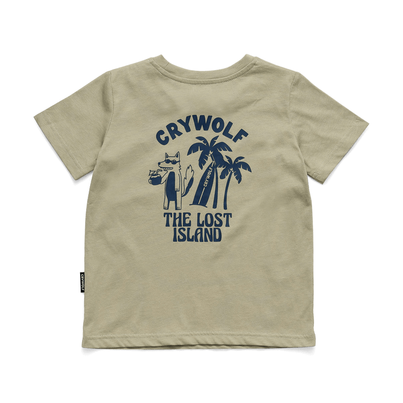 Crywolf T-Shirt Lost Island - Sage