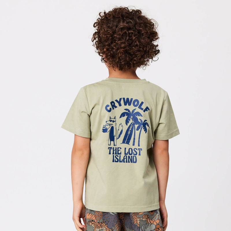 Crywolf T-Shirt Lost Island - Sage
