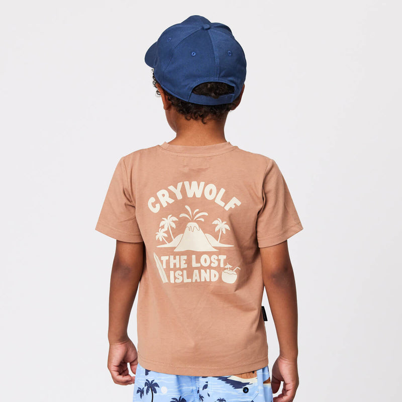 Crywolf T-Shirt Lost Island - Tan