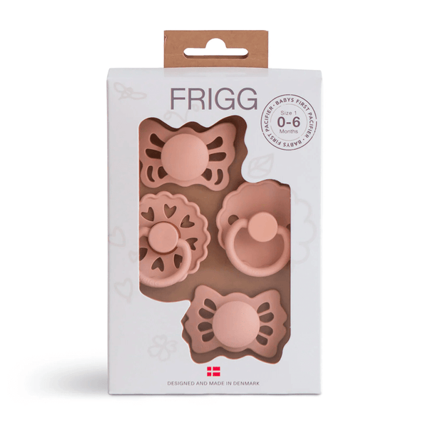 Frigg Baby's First Pacifier Floral Heart - Blush