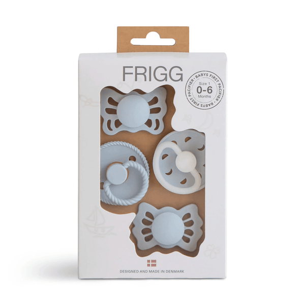Frigg Baby's First Pacifier Moonlight Sailing - Powder Blue