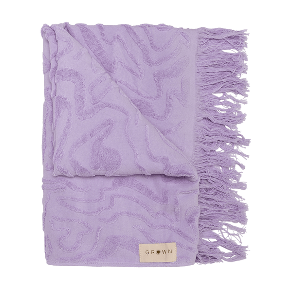 Grown Ripple Kids Towel - Lilac