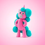 Hey Clay Single Pack - Rainbow Unicorn, Cloudy