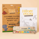 Honeysticks Jumbo Posters & Watercolour Paints Activity Set