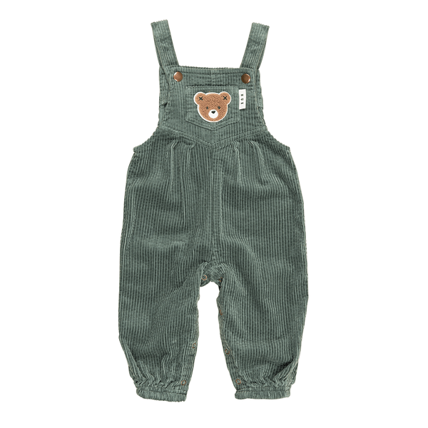 Huxbaby Cord Overalls - Light Spruce
