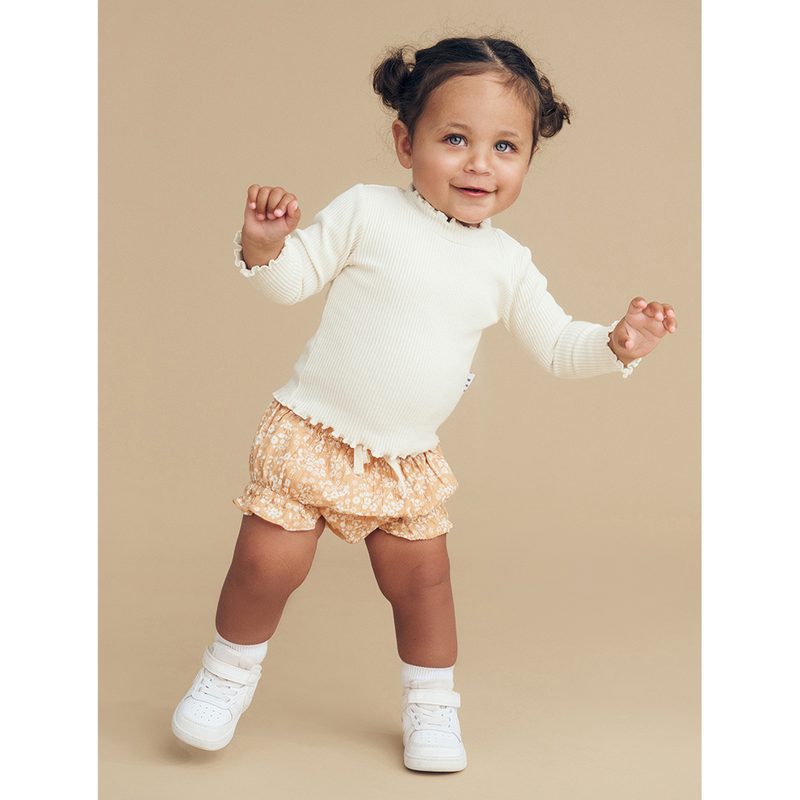 Huxbaby Floral Warm Glow Bloomer - Warm Glow